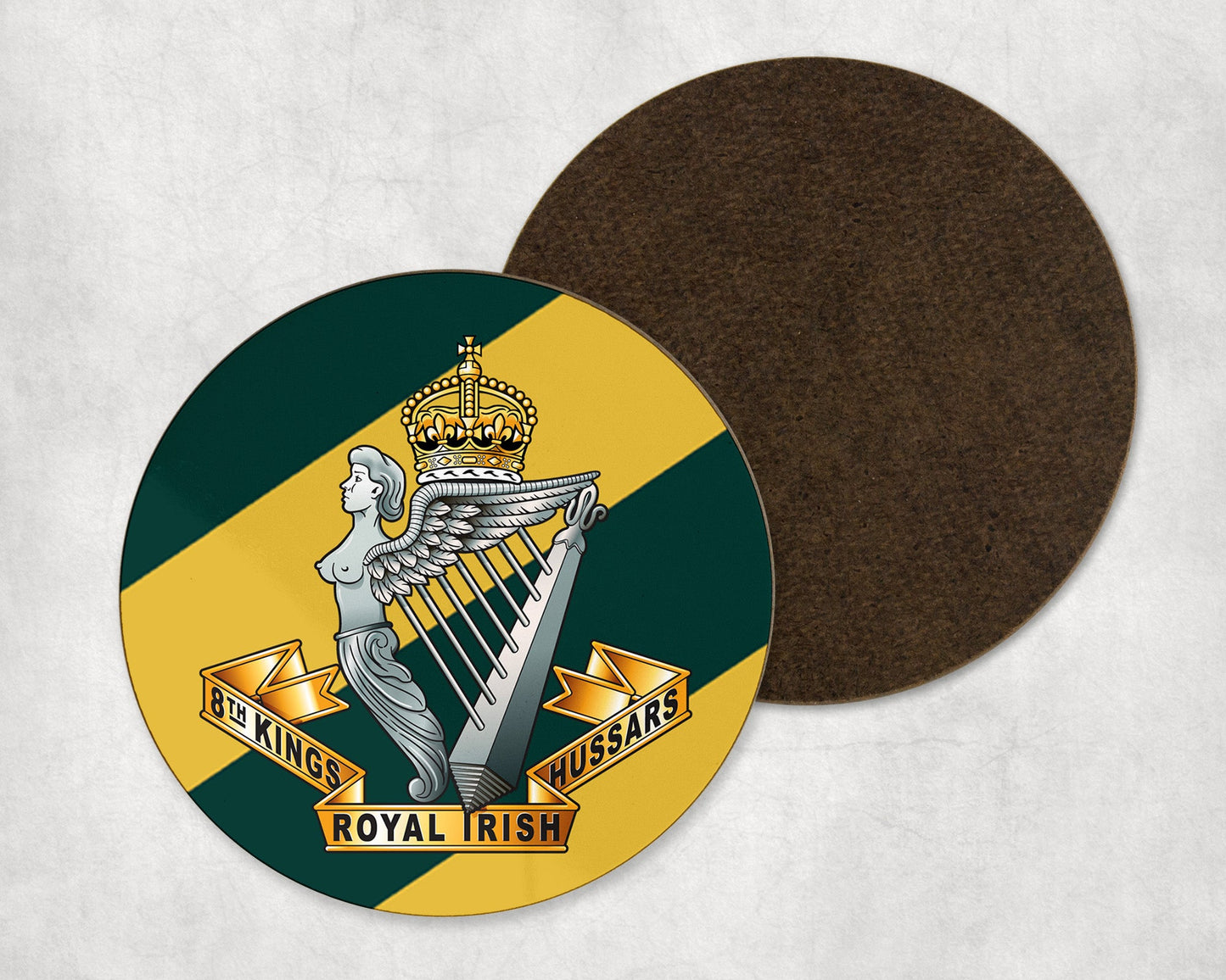 8th Kings Royal Irish Hussars - Round Coaster Set