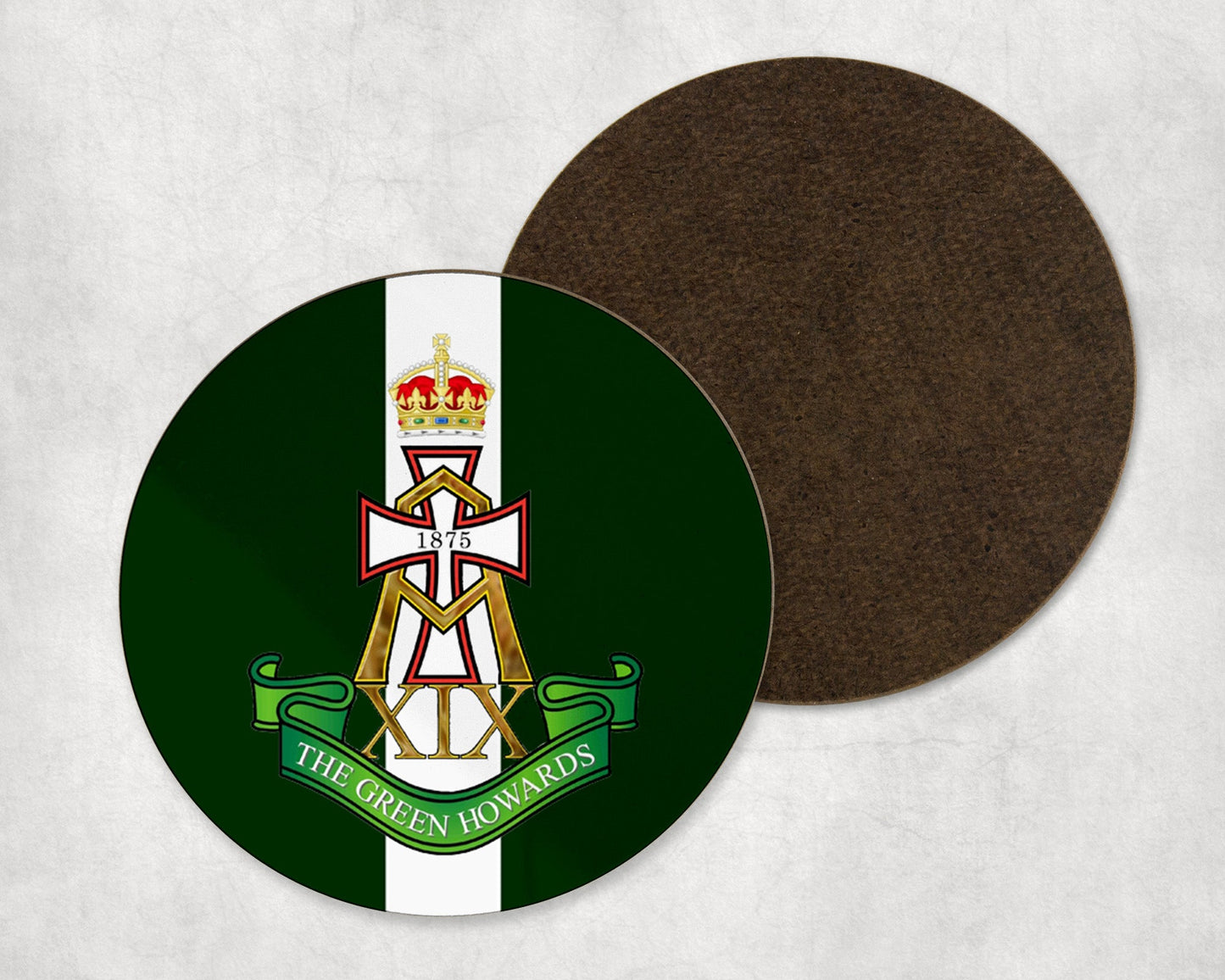 Green Howards - Round Coaster Set