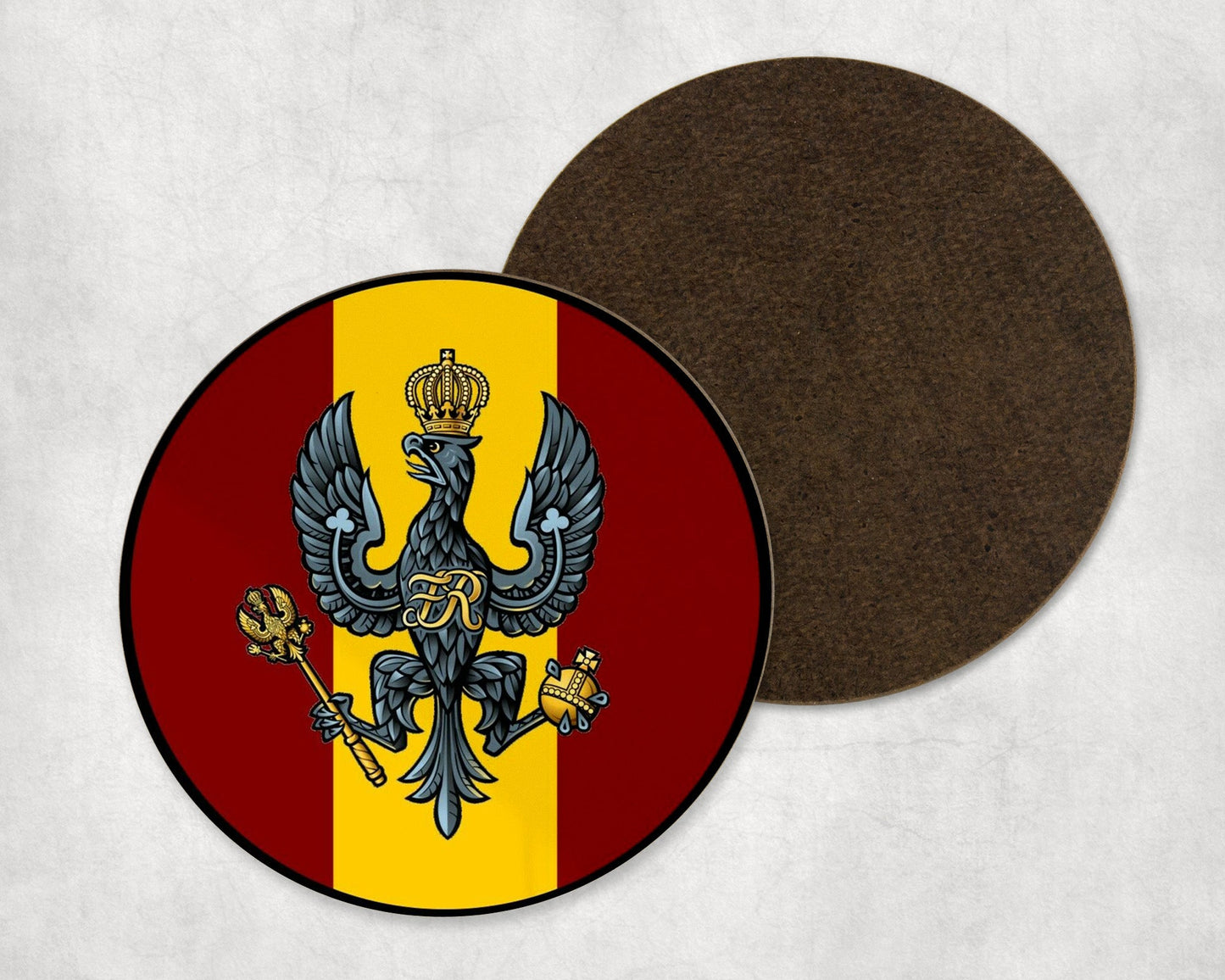 King's Royal Hussars - Round Coaster Set
