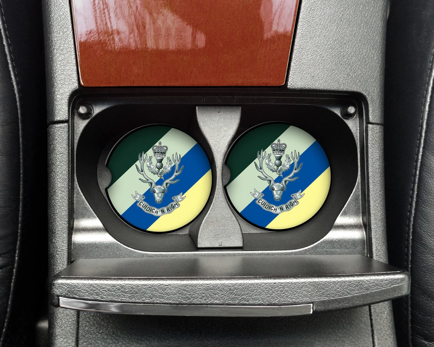Queen's Own Highlanders (Seaforth and Camerons) - Car Coaster