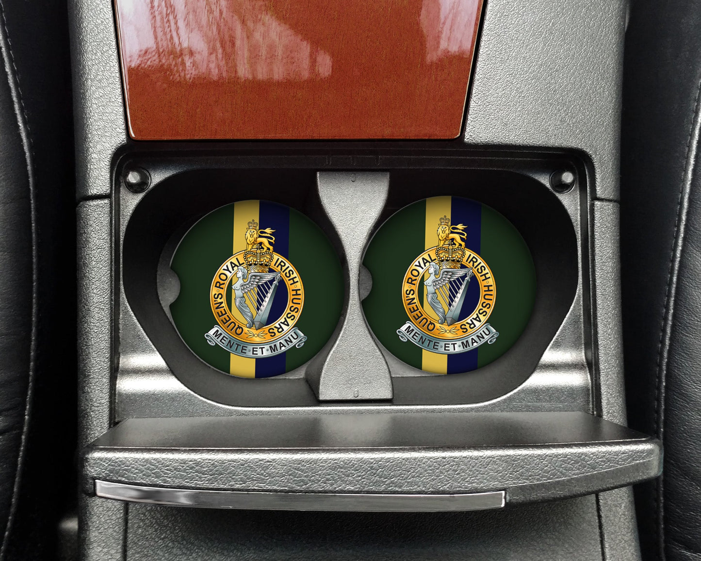 Queen's Royal Irish Hussars - Car Coaster