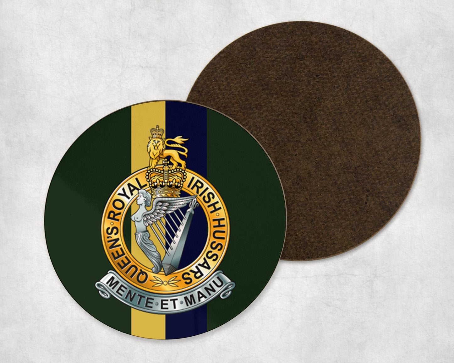Queen's Royal Irish Hussars - Round Coaster Set