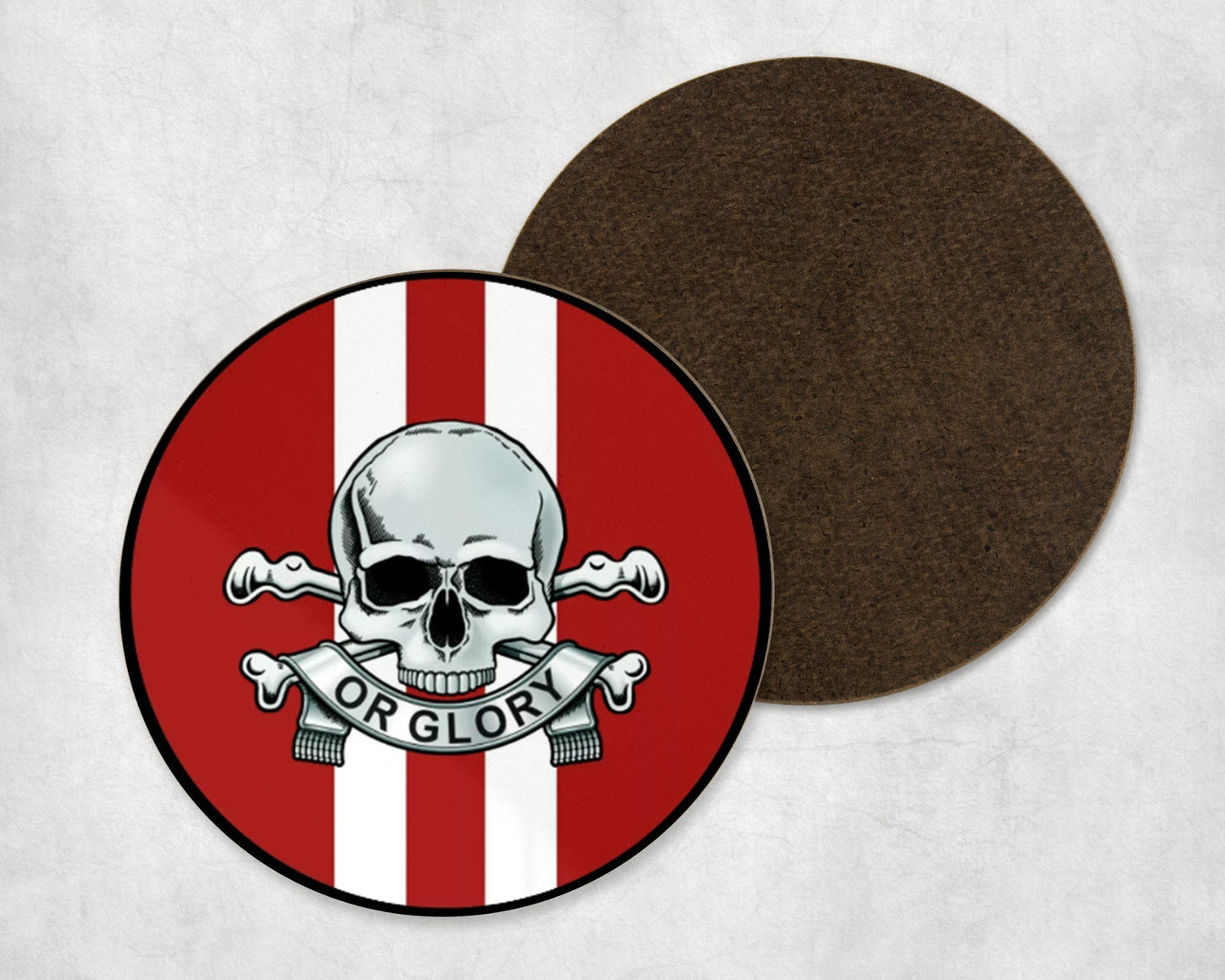 Queen's Royal Lancers - Round Coaster Set