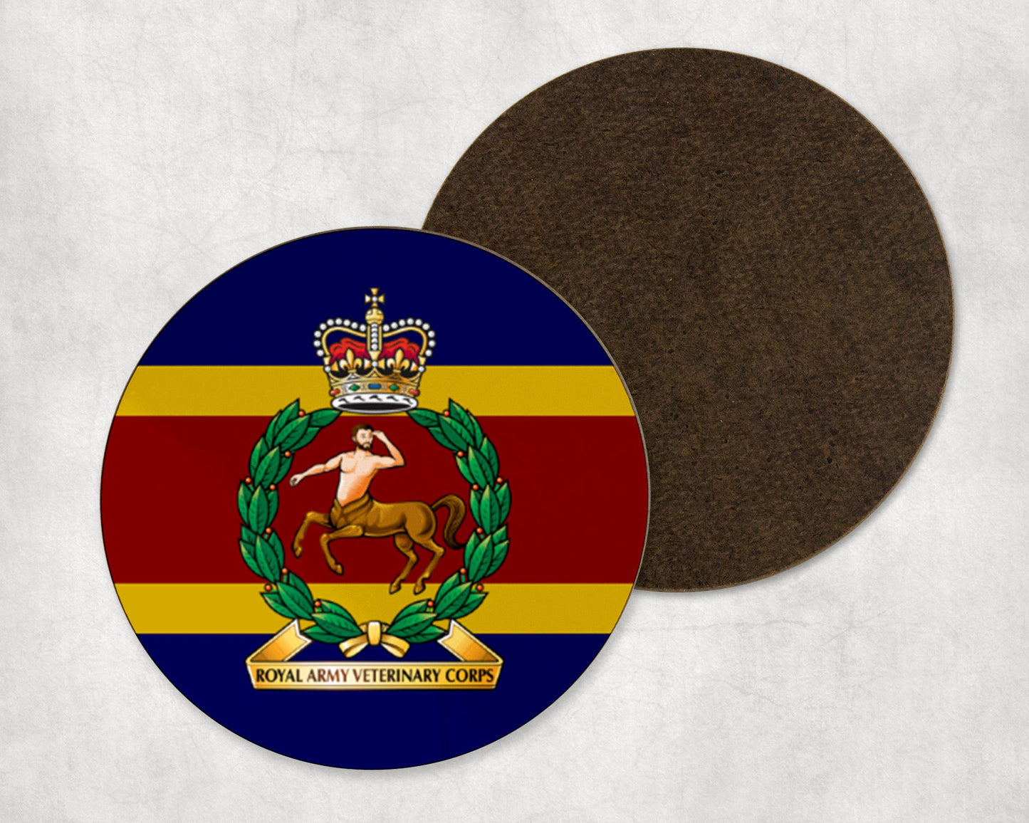 Royal Army Veterinary Corps - Round Coaster Set