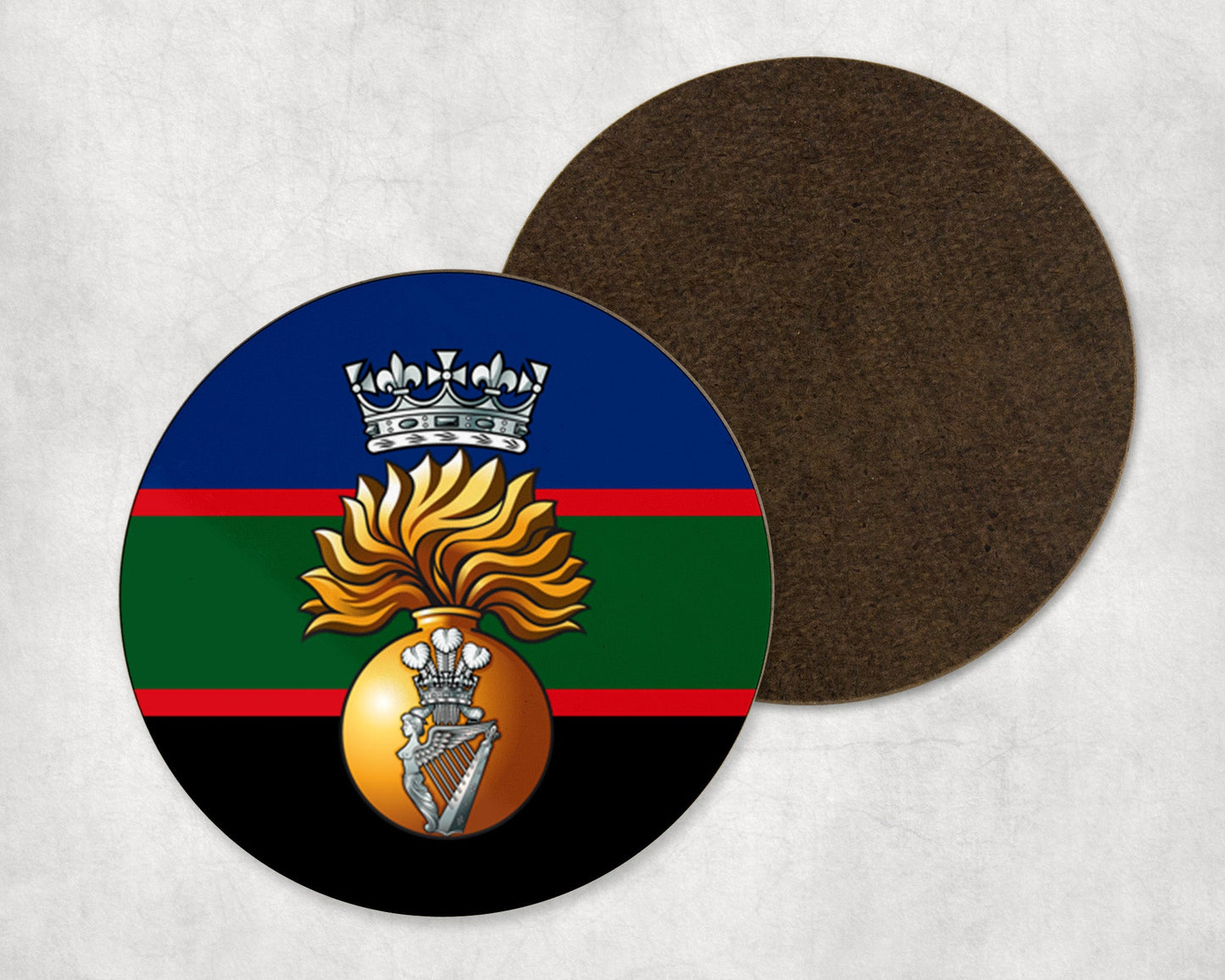 Royal Irish Fusiliers - Round Coaster Set