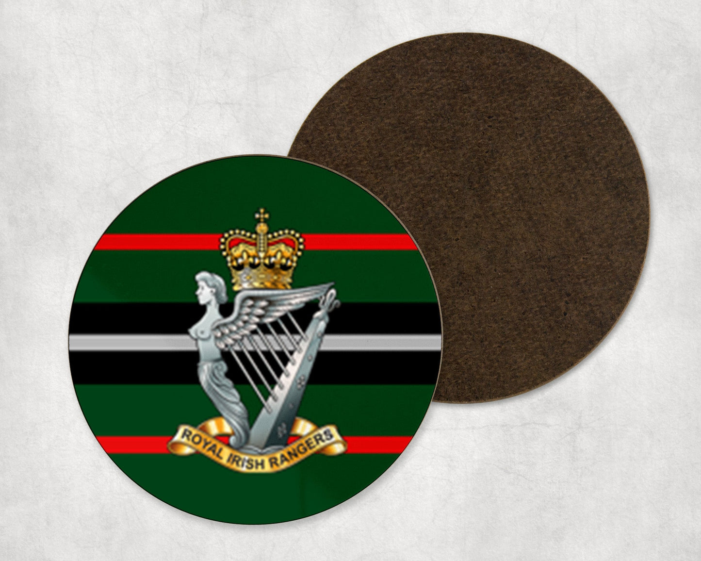 Royal Irish Rangers - Round Coaster Set