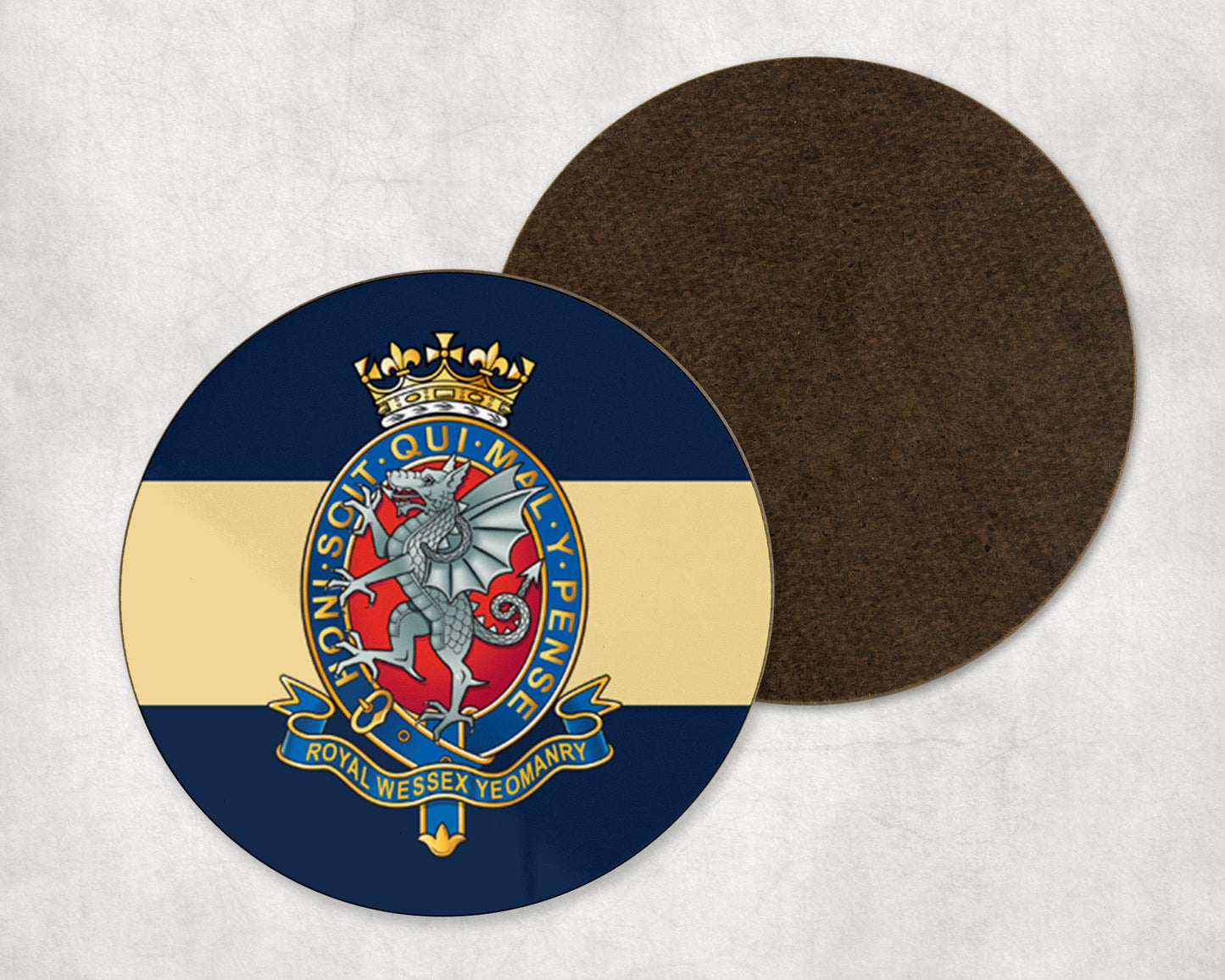 The Royal Yeomanry - Round Coaster Set
