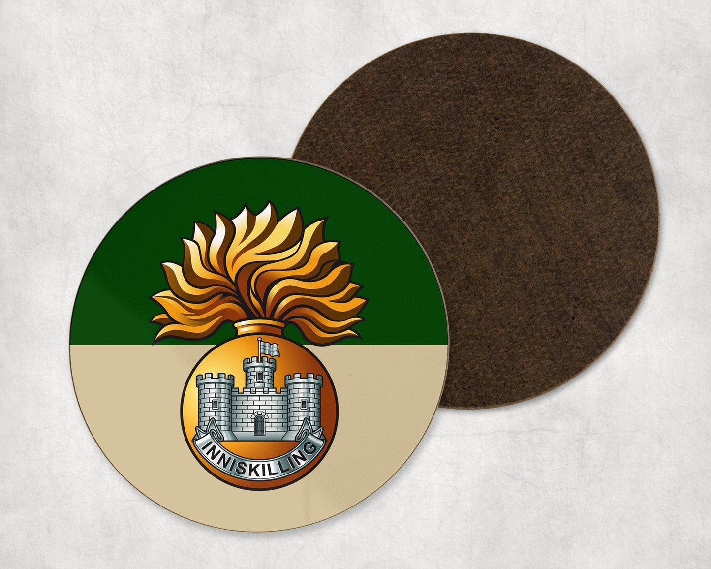 Royal Inniskilling Fusiliers - Round Coaster Set