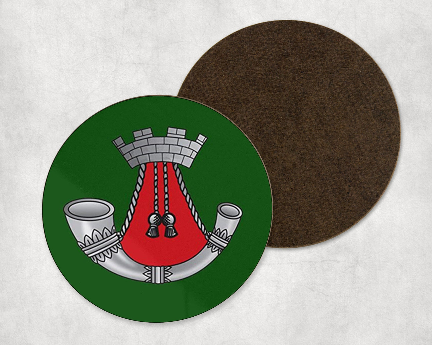 Somerset and Cornwall Light Infantry - Round Coaster Set
