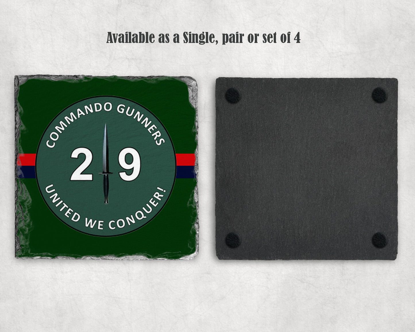 29 Commando RA - Slate Coaster