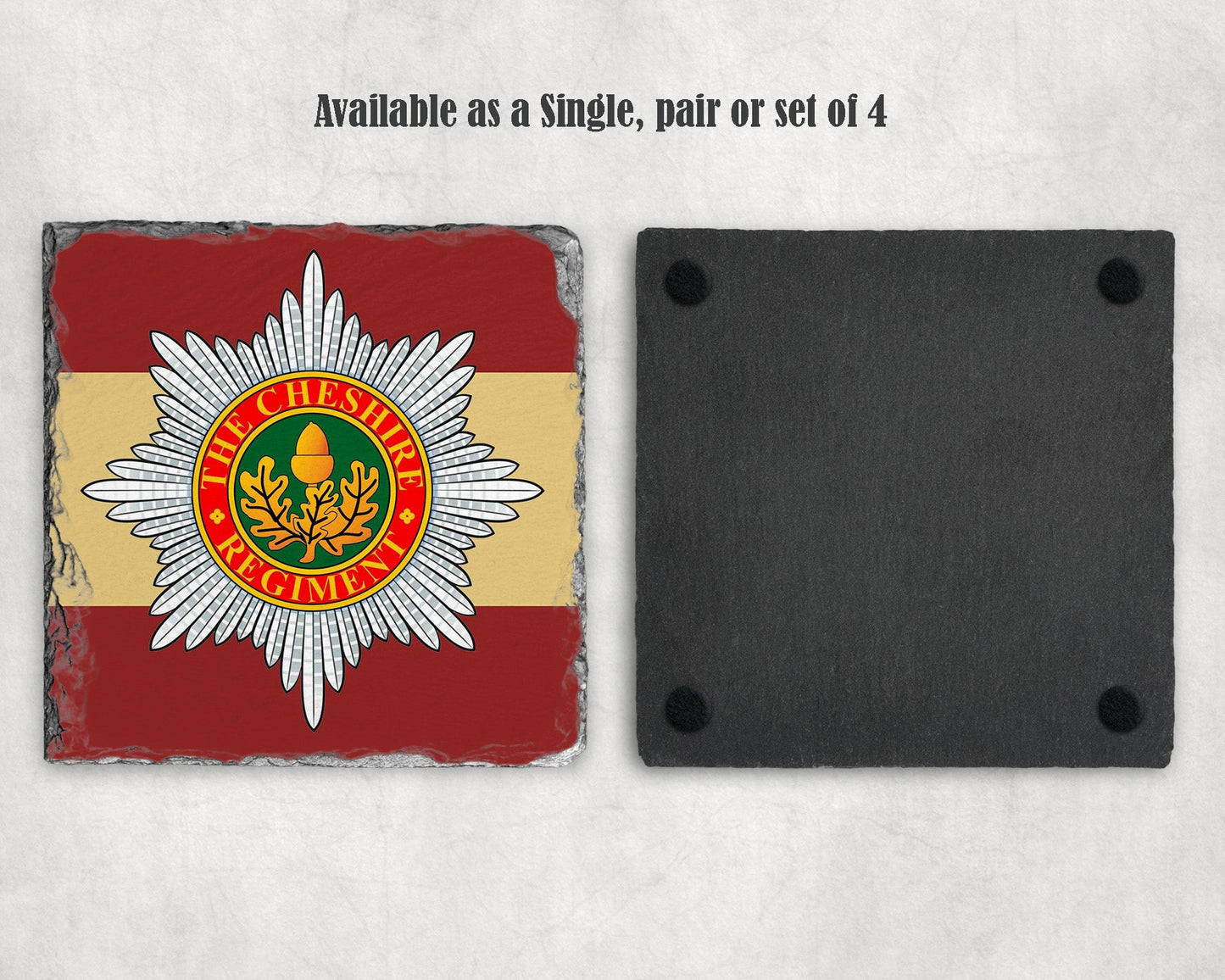 Cheshire RegimentÊ - Slate Coaster