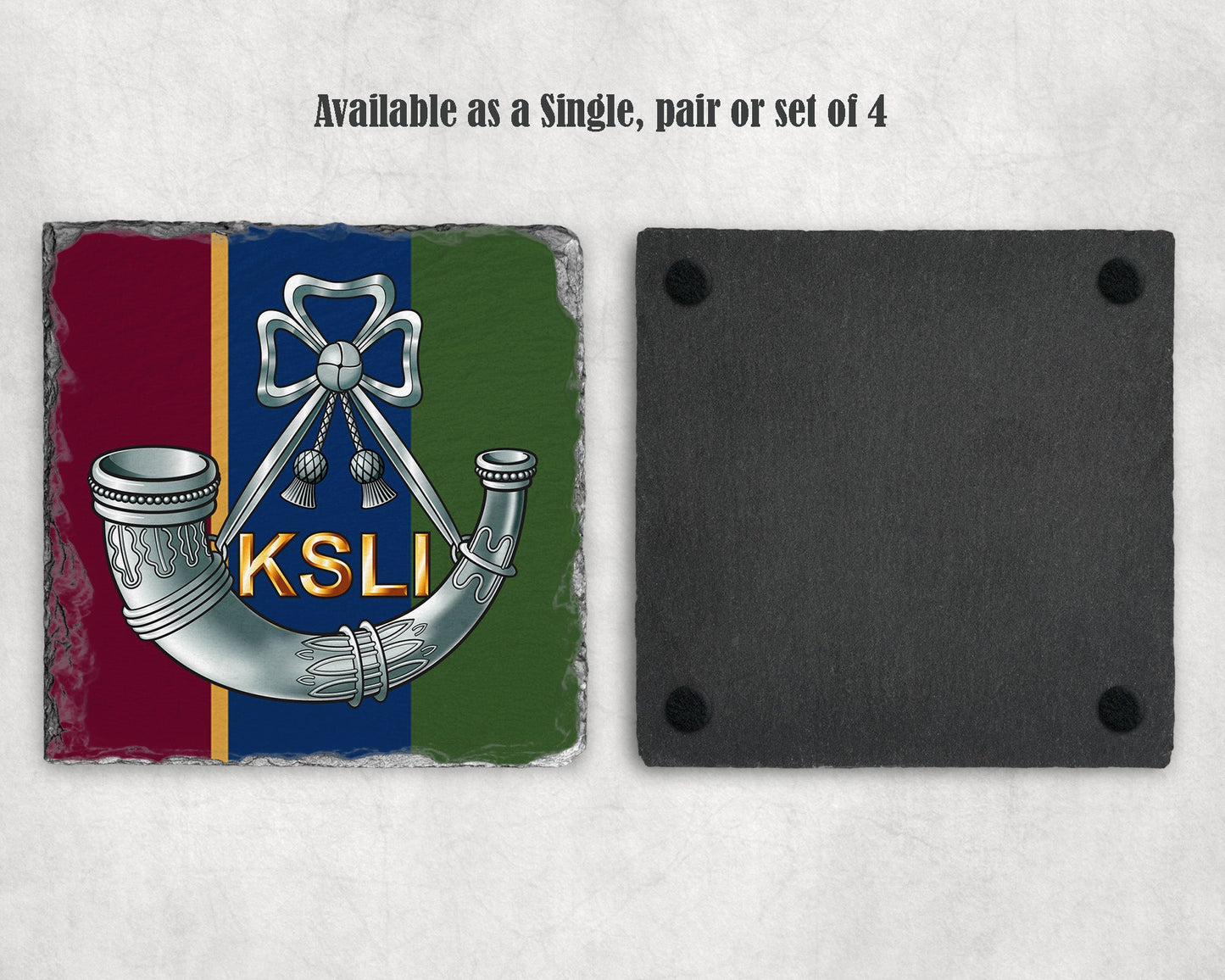 The King's Shropshire Light Infantry - Slate Coaster