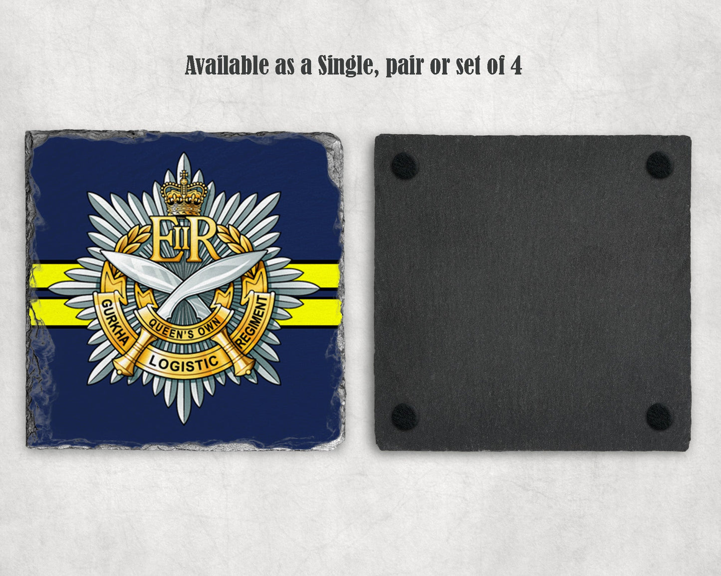 The Queen's Own Gurkha Logistic Regiment - Slate Coaster