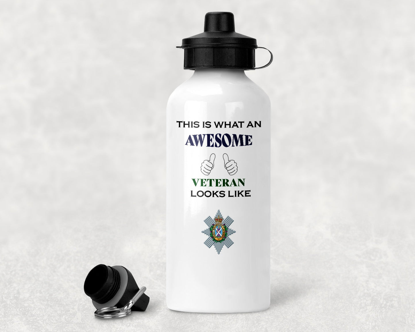 Black Watch - Veteran - Aluminium Water Bottle