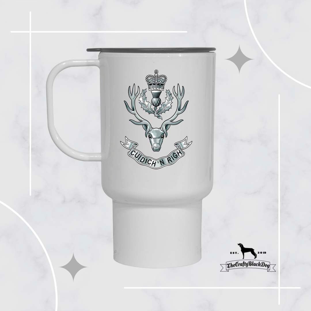Queen's Own Highlanders (Seaforth and Camerons) - Travel Mug