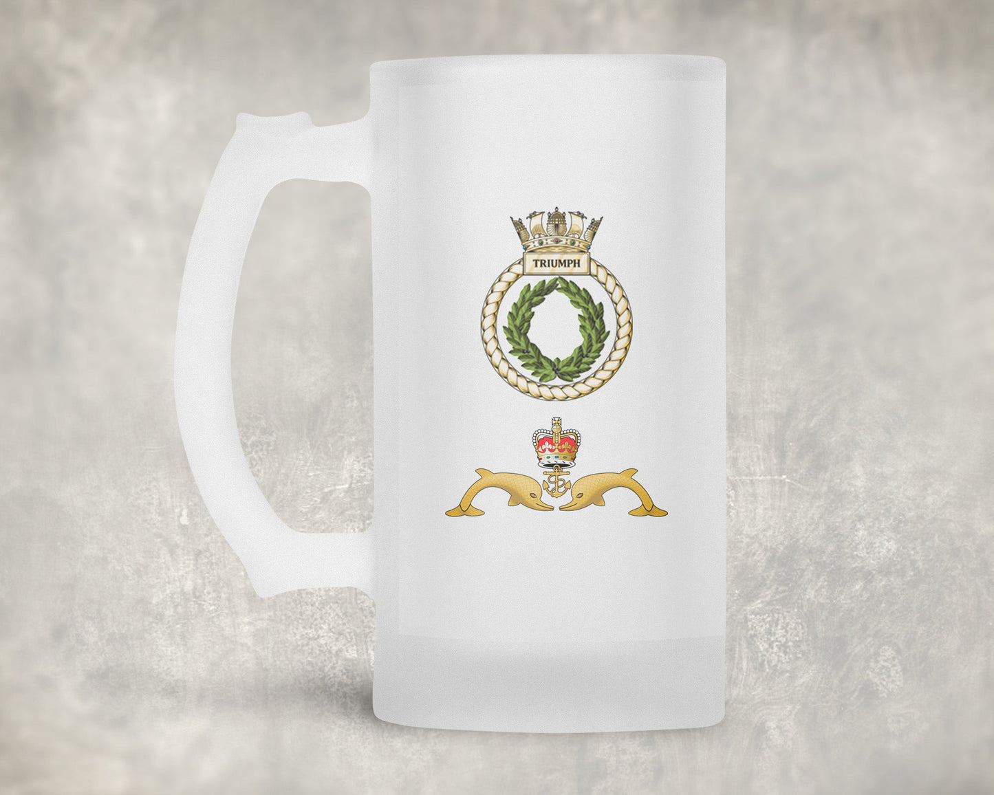 HMS Triumph - Frosted Stein/Tankard/Beer Mug - Frosted Stein/Tankard/Beer Mug