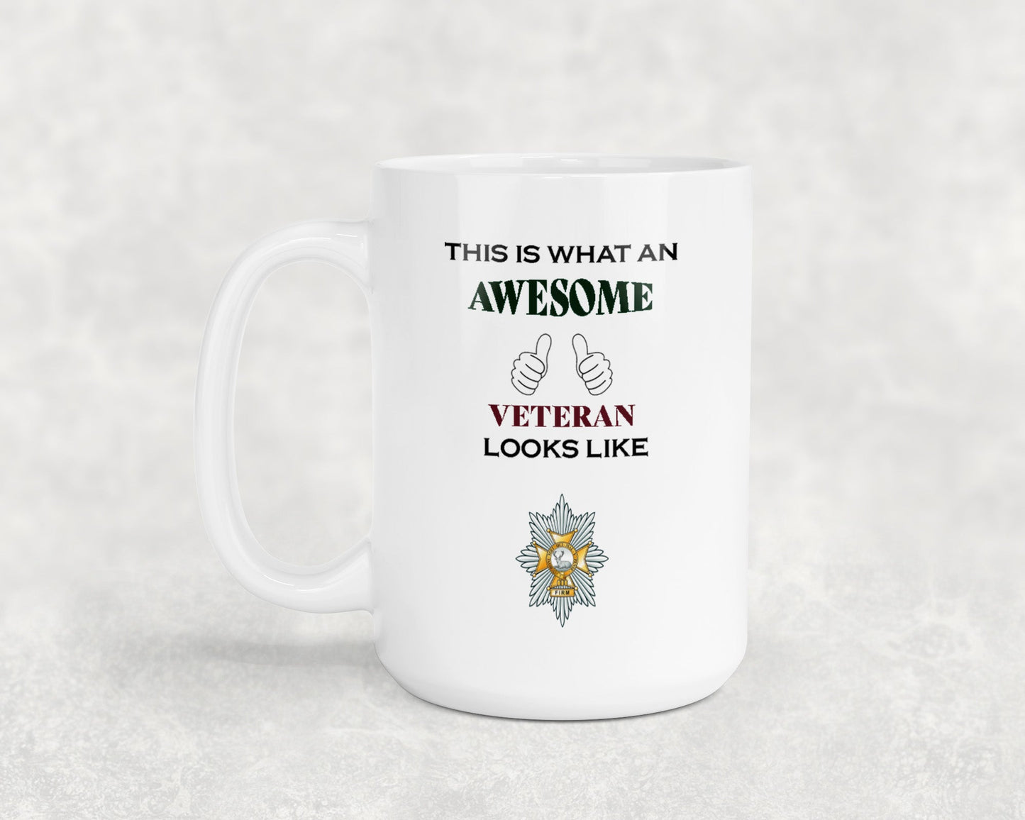 Worcestershire and Sherwood Foresters Regiment - Veteran - 15oz Mug
