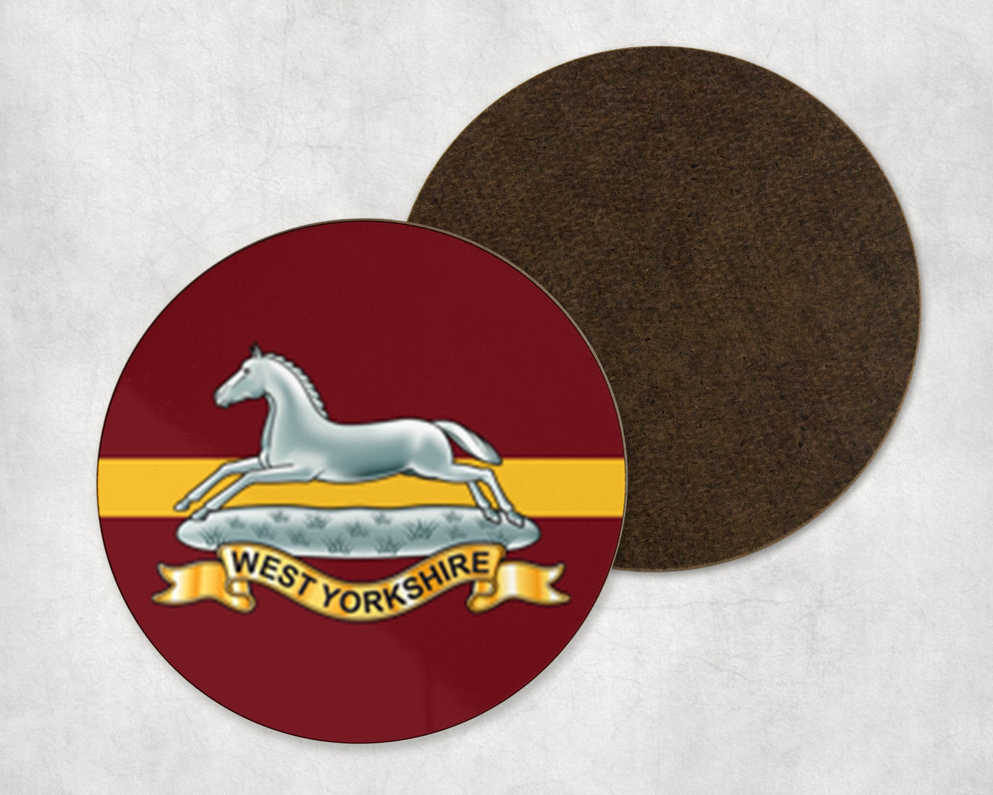 West Yorkshire Regiment - Round Coaster Set