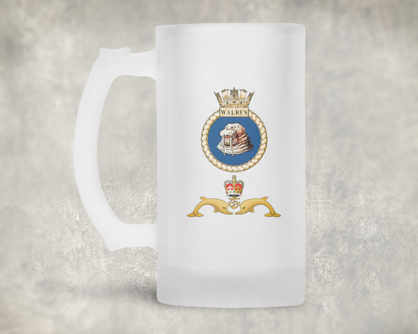 HMS Walrus - Frosted Stein/Tankard/Beer Mug - Frosted Stein/Tankard/Beer Mug