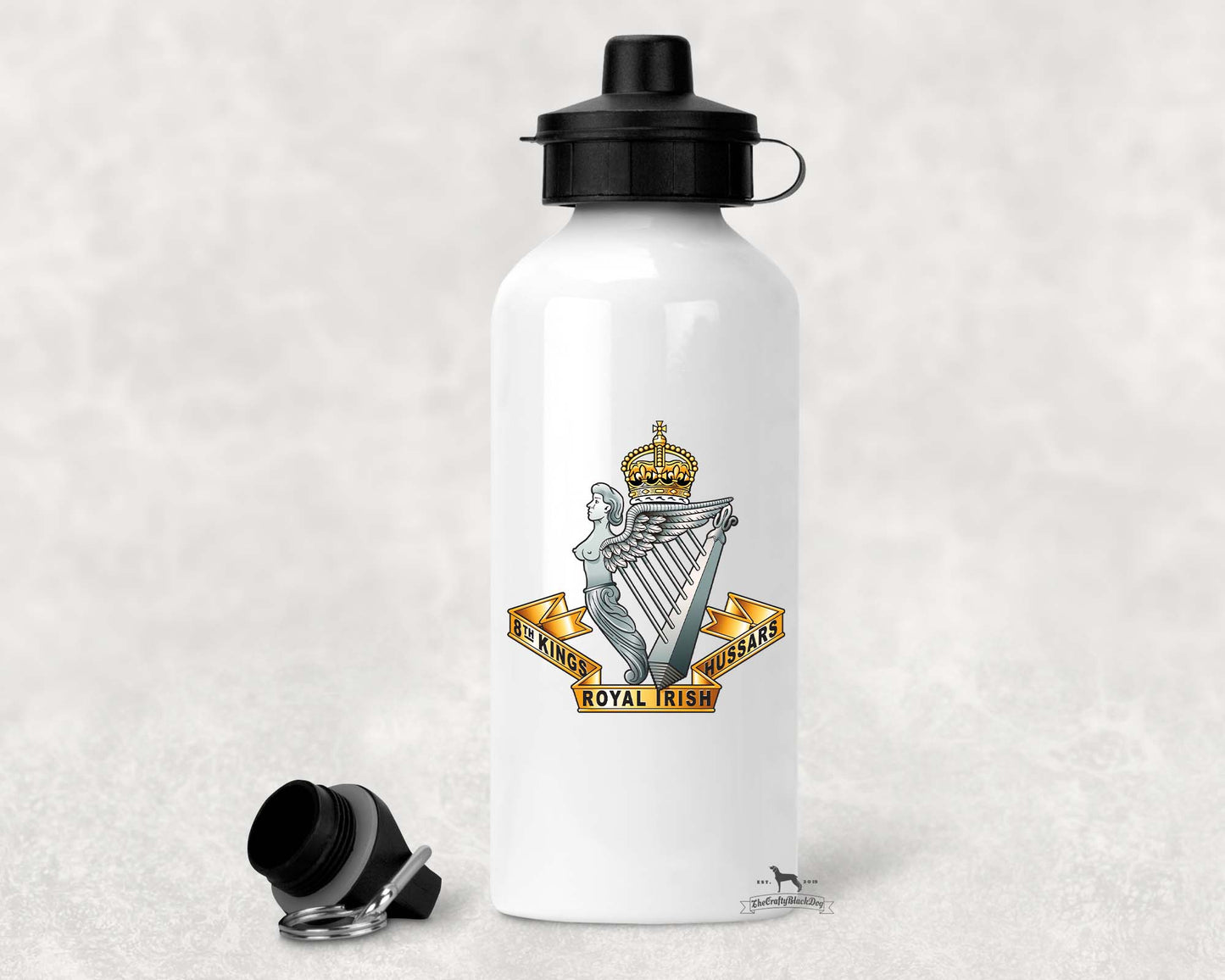 8th Kings Royal Irish Hussars - Aluminium Water Bottle