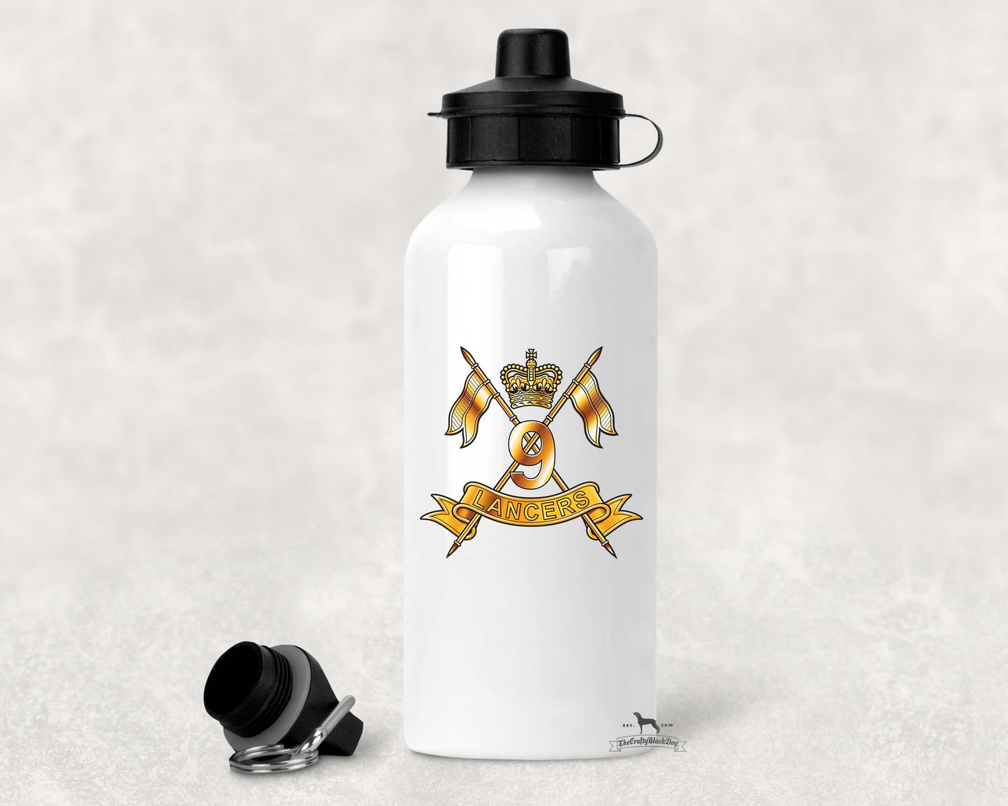 9th Queen's Royal Lancers - Aluminium Water Bottle