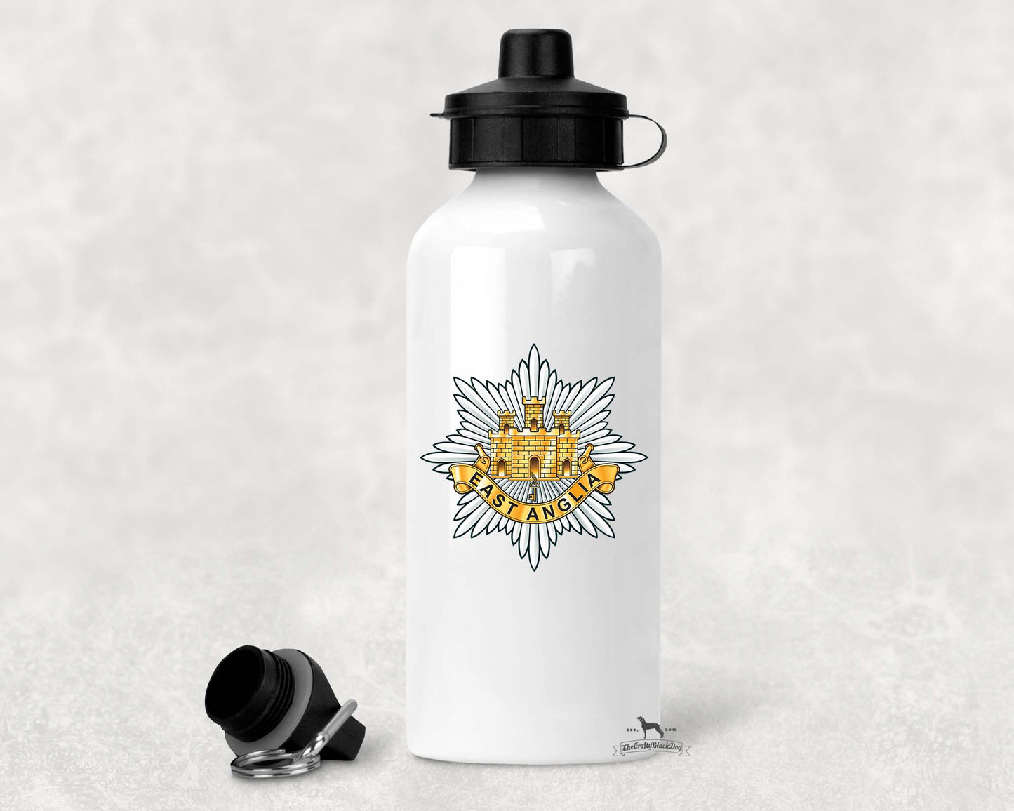 East Anglia Regiment - Aluminium Water Bottle