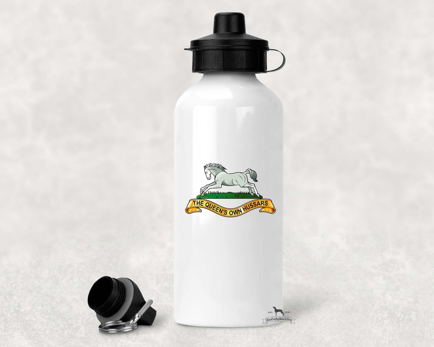 Queen's Own Hussars - Aluminium Water Bottle