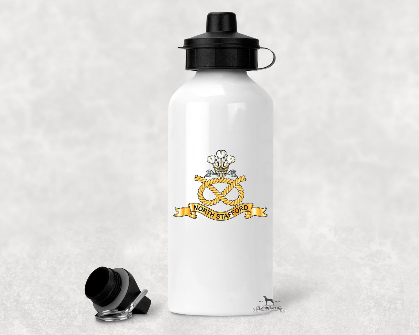 North Staffordshire Regiment - Aluminium Water Bottle
