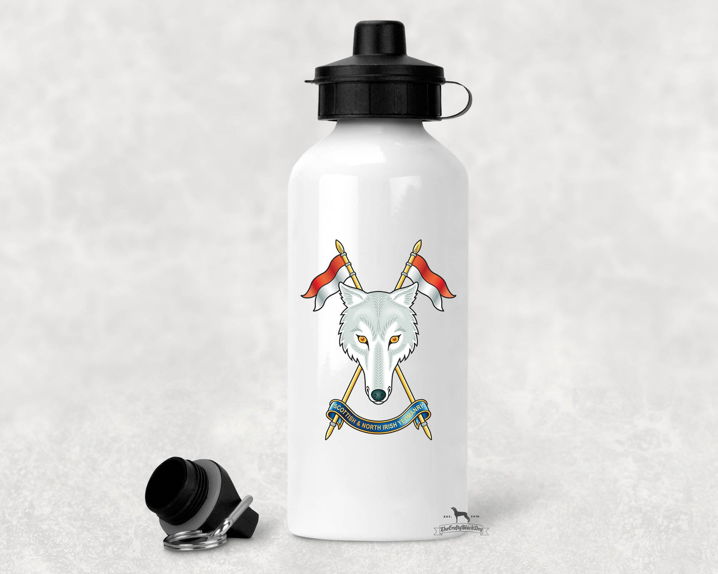 Scottish and North Irish Yeomanry - Aluminium Water Bottle