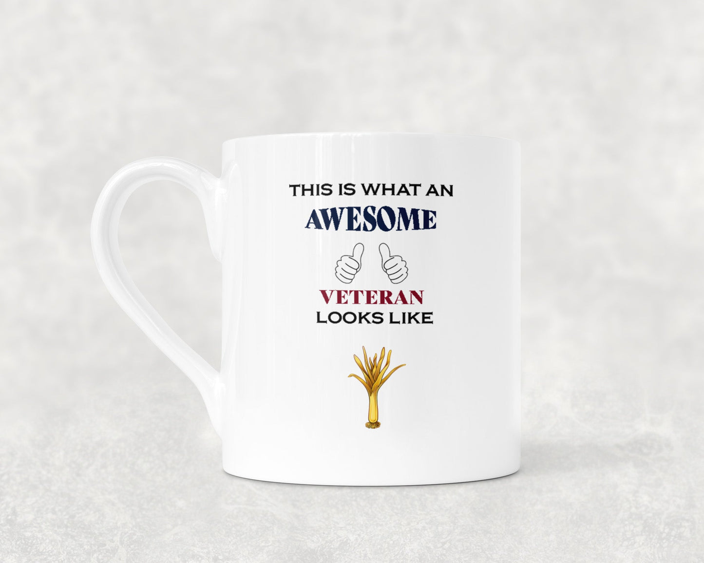 Welsh Guards Cap Badge - Veteran - Bone China Mug