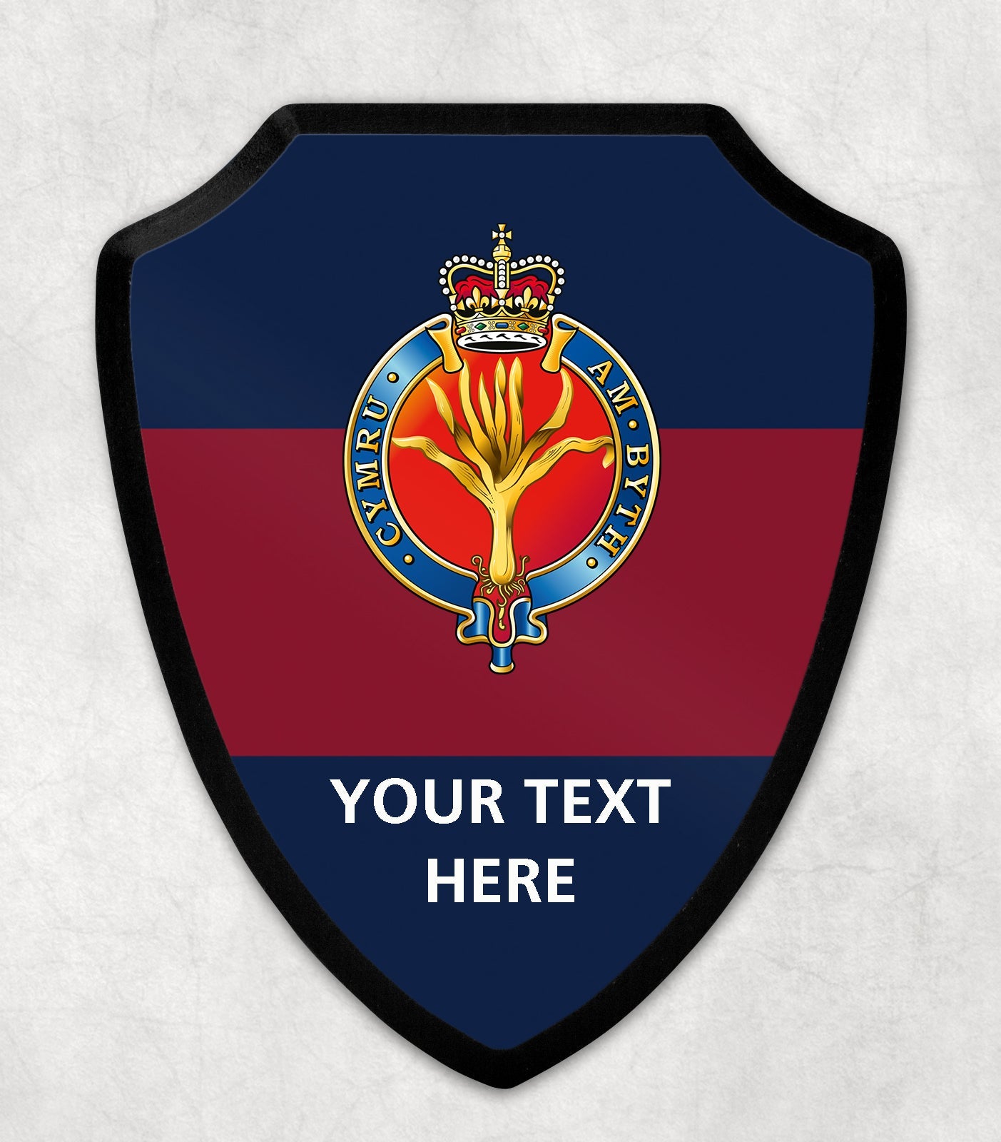 Welsh Guards Cypher - Printed Wall Shield