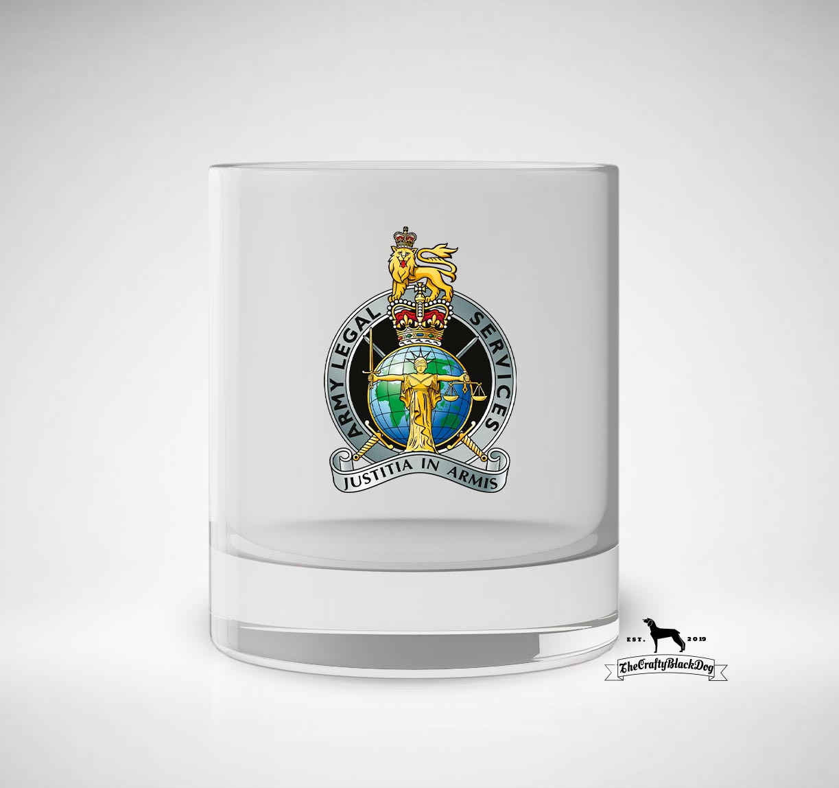 Army Legal Services - Whiskey/Spirit Glass