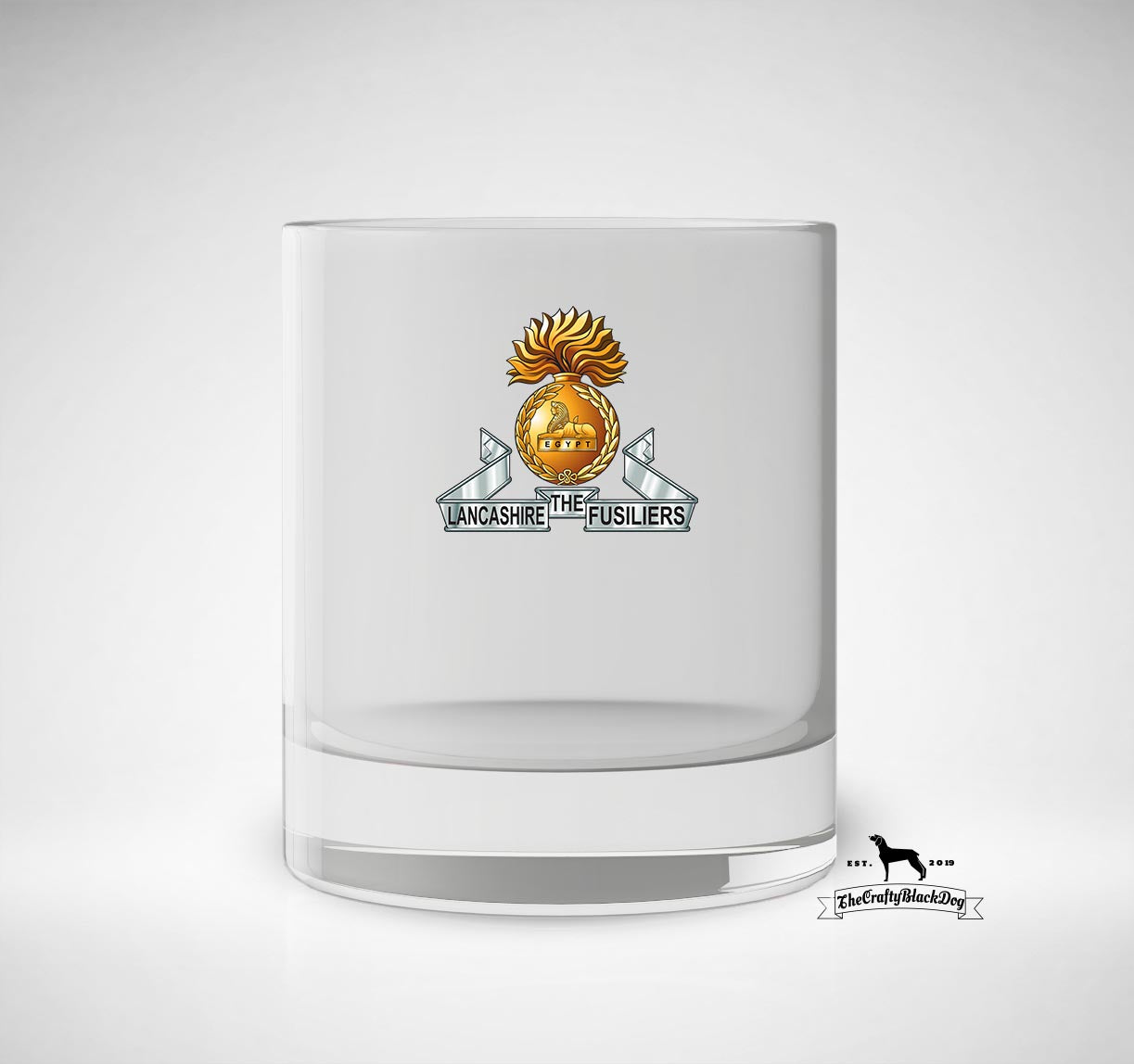 Lancashire Fusiliers - Whiskey/Spirit Glass