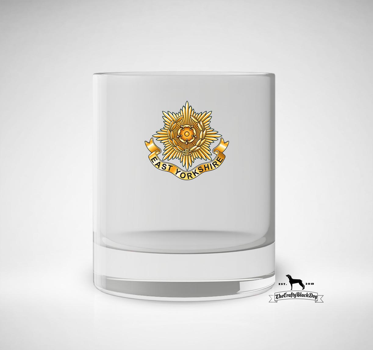 East Yorkshire Regiment - Whiskey/Spirit Glass