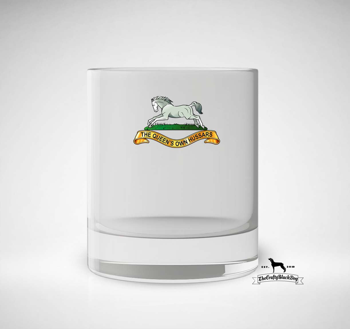 Queen's Own Hussars - Whiskey/Spirit Glass