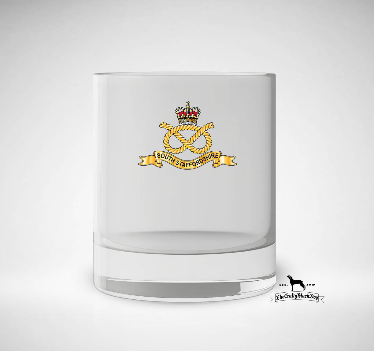 South Staffordshire Regiment - Whiskey/Spirit Glass