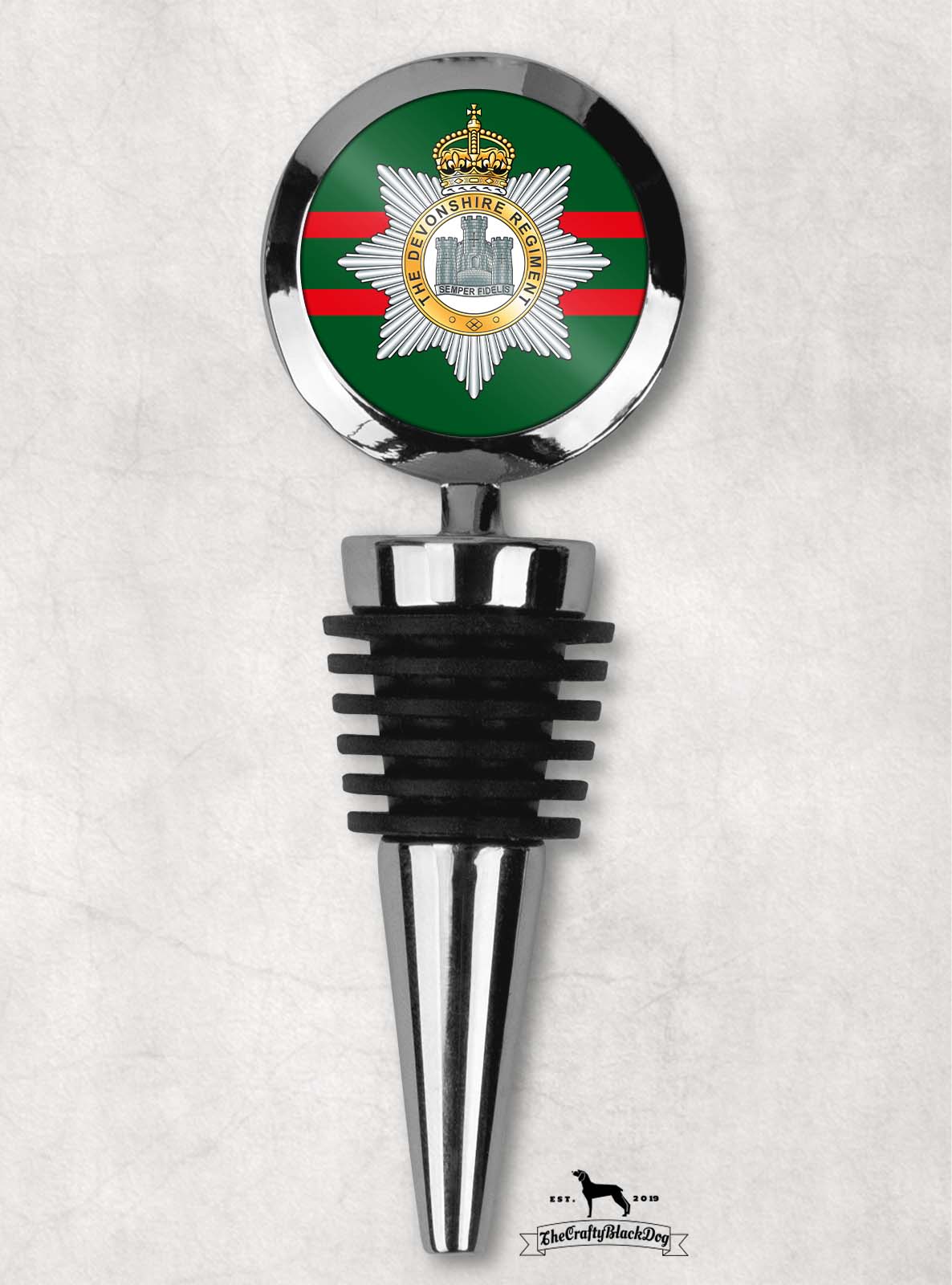 Devonshire Regiment - Wine Bottle Stopper