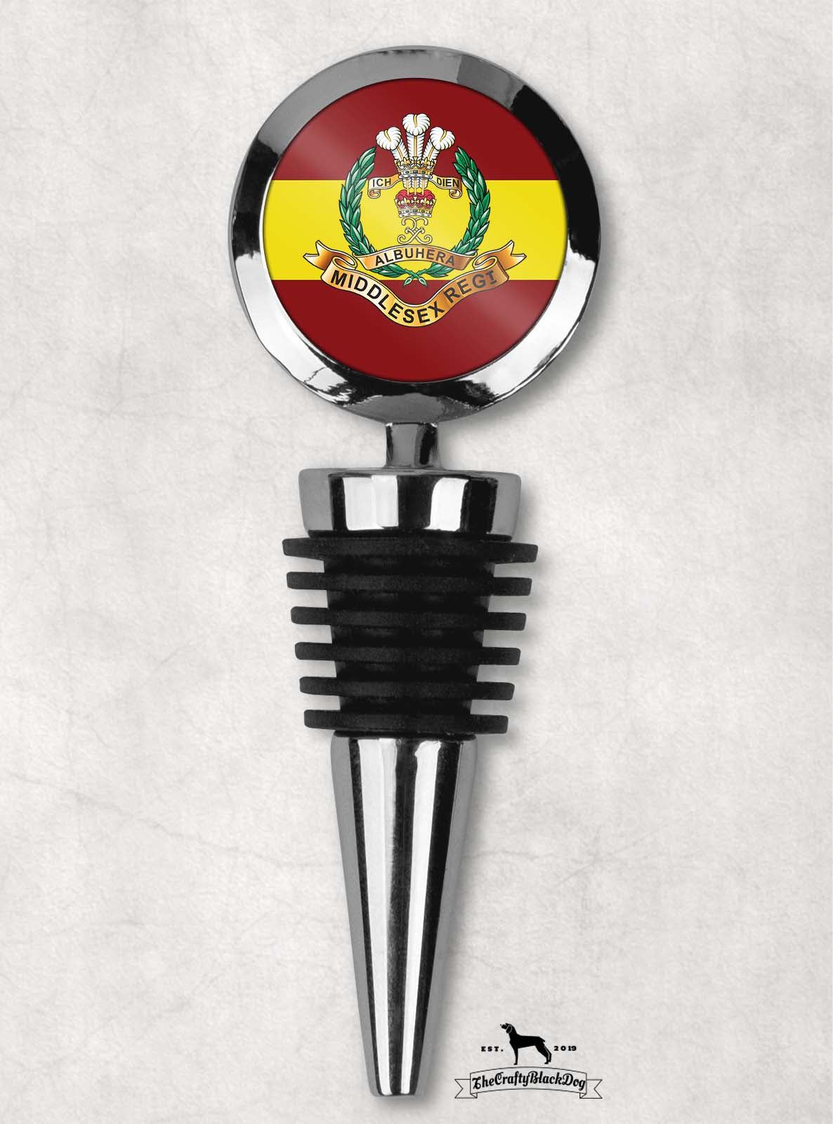 Middlesex Regiment - Wine Bottle Stopper