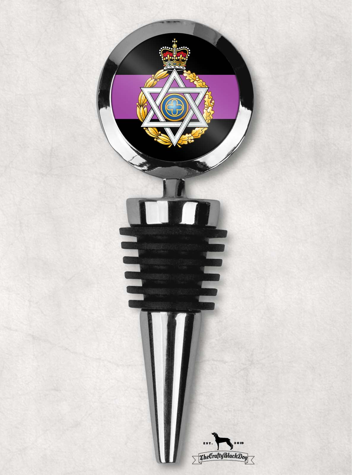 Royal Army Chaplains' Department Jewish - Wine Bottle Stopper