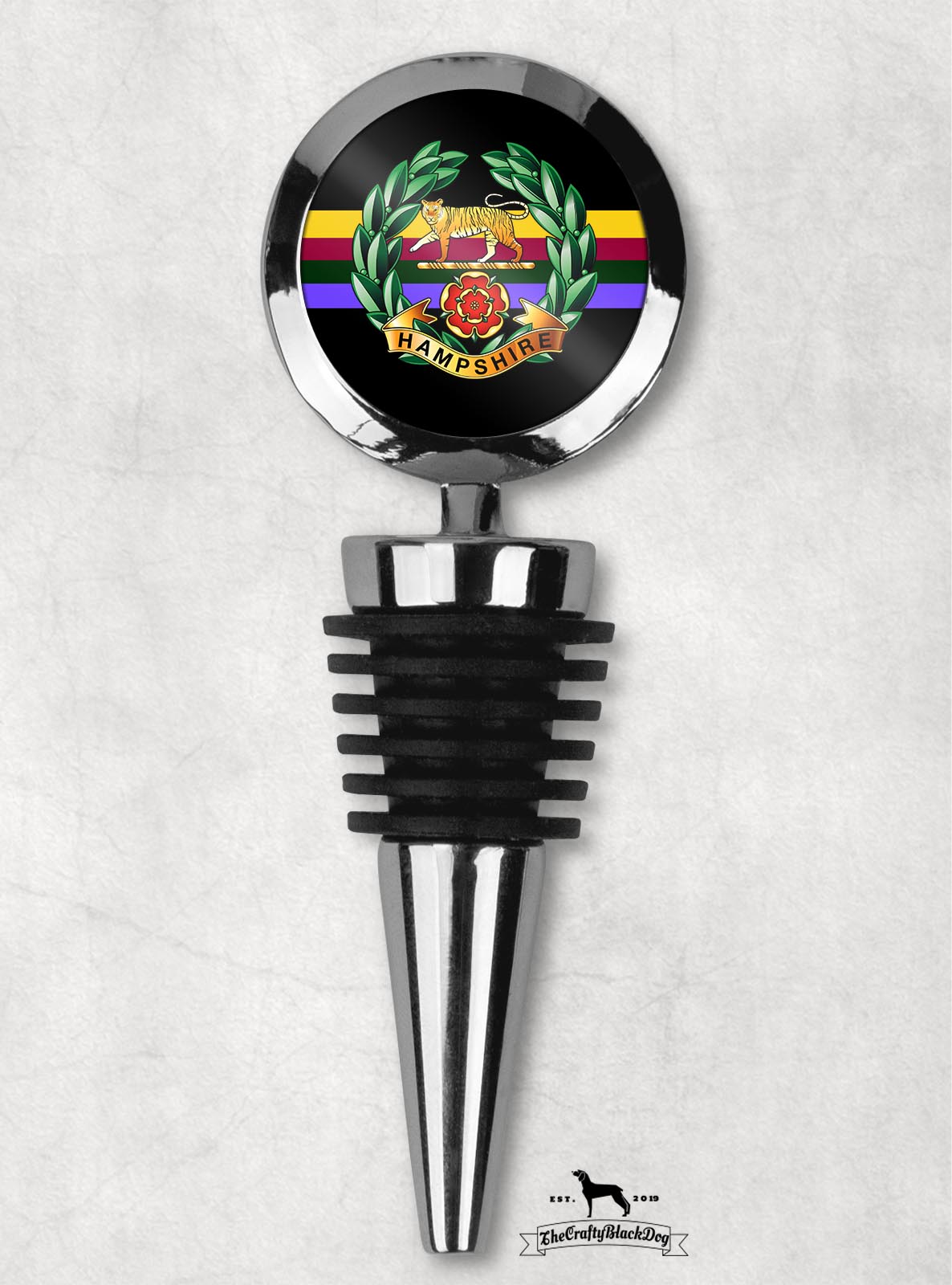 Hampshire Regt - Wine Bottle Stopper