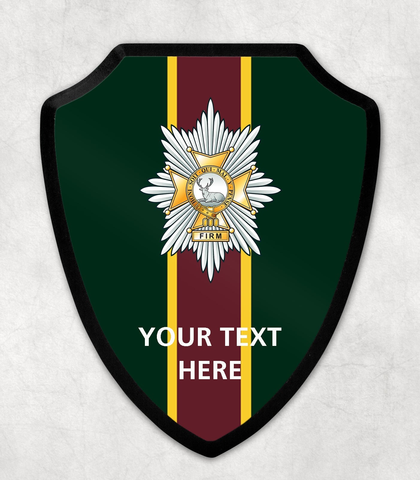 Worcestershire and Sherwood Foresters Regiment - Printed Wall Shield