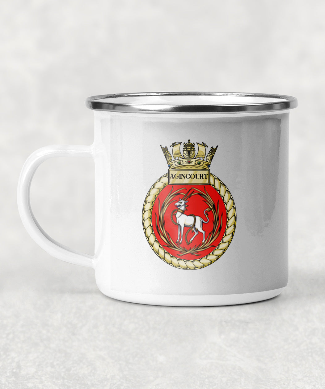 HMS Agincourt - Enamel Mug
