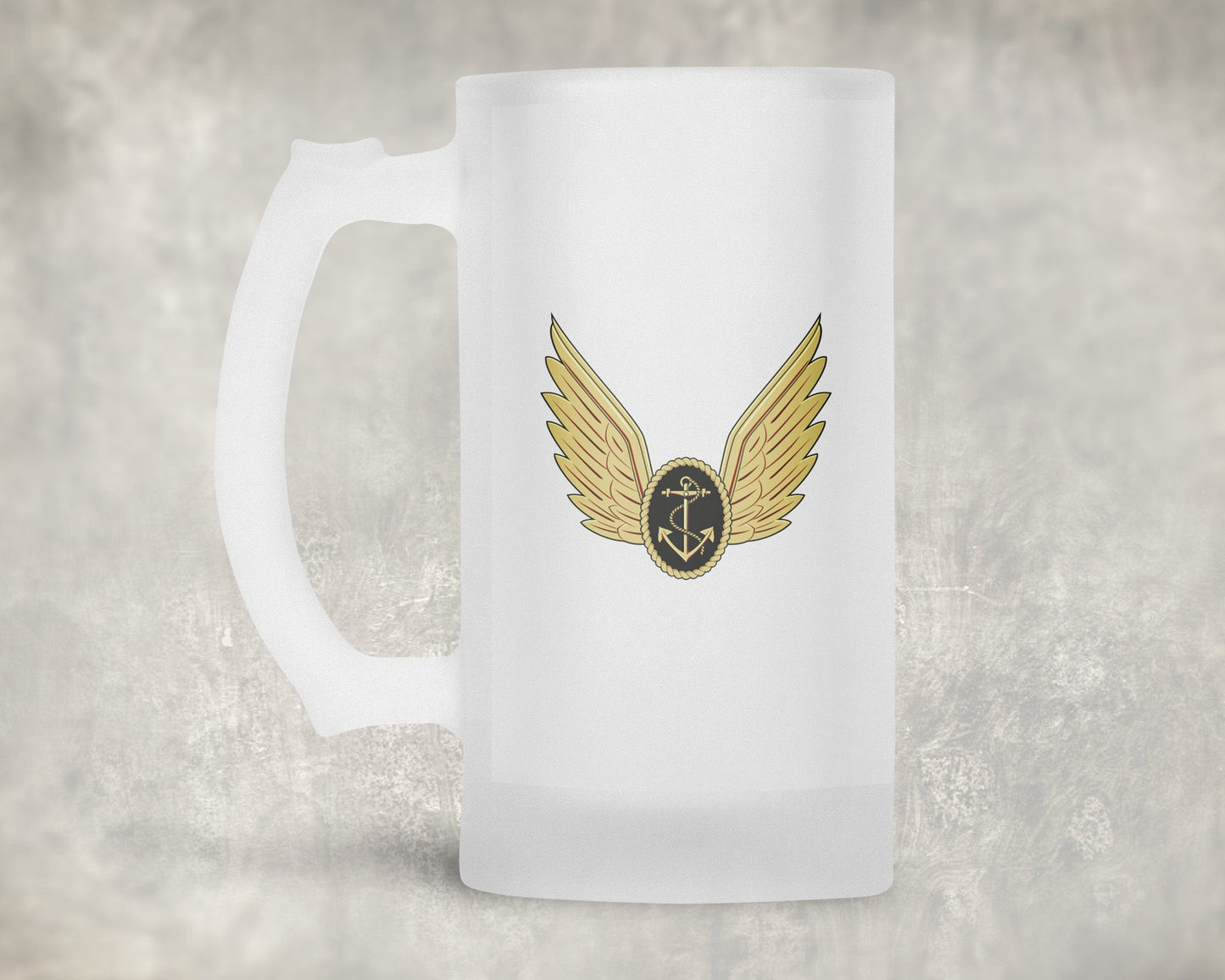 Royal Navy Aircrewman Wings - Frosted Stein/Tankard/Beer Mug - Frosted Stein/Tankard/Beer Mug