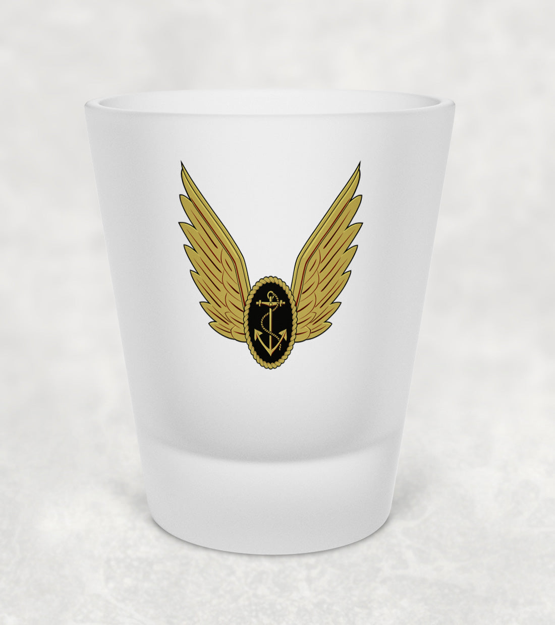 Royal Navy Aircrewman Wings - Shot Glass