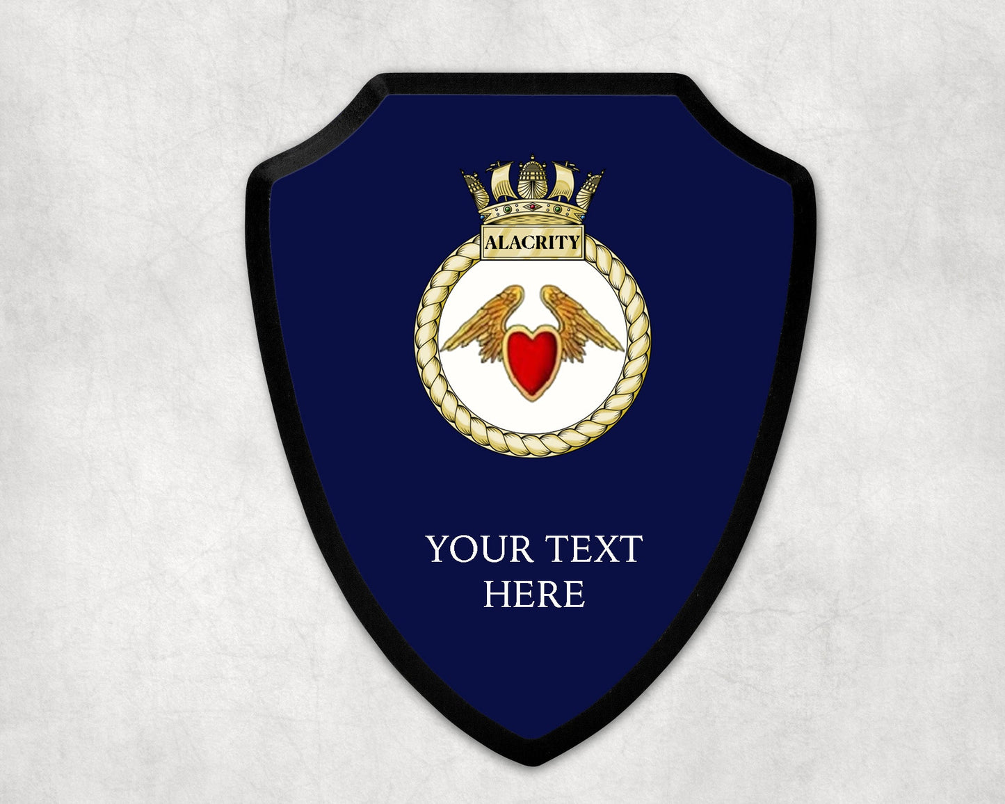 HMS Alacrity - Royal Navy Printed Wall Shield