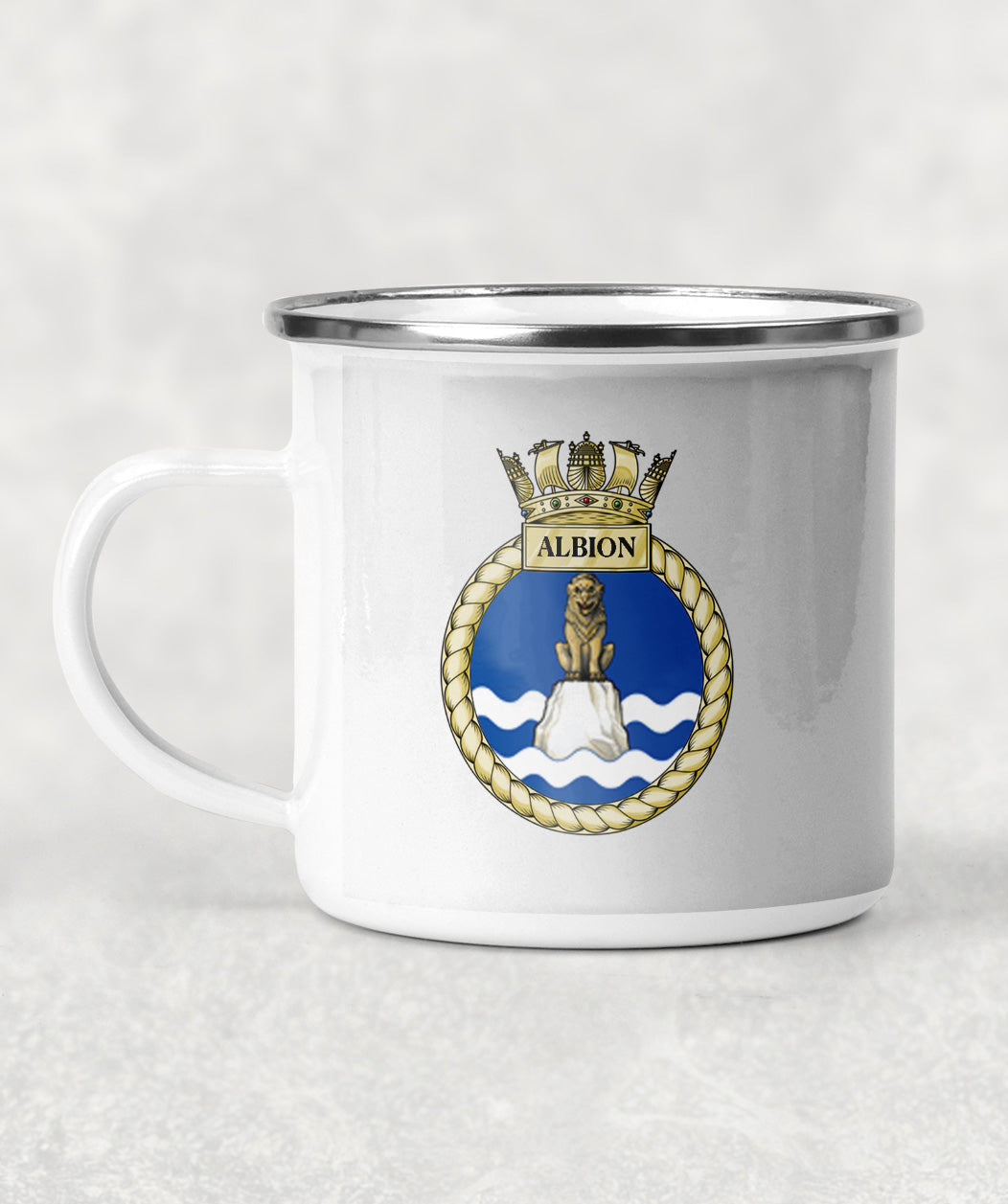 HMS Albion - Enamel Mug