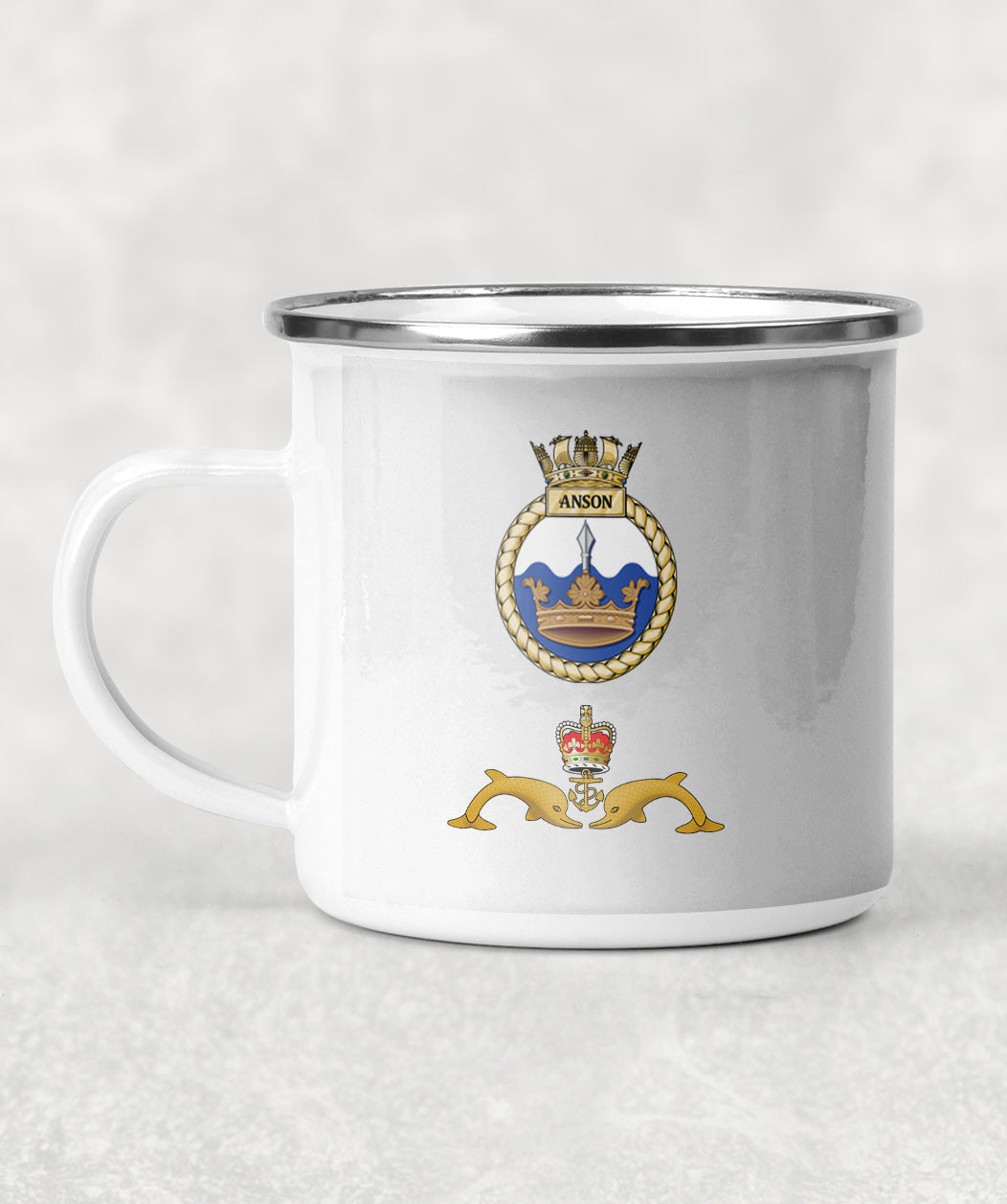 HMS Anson - Enamel Mug