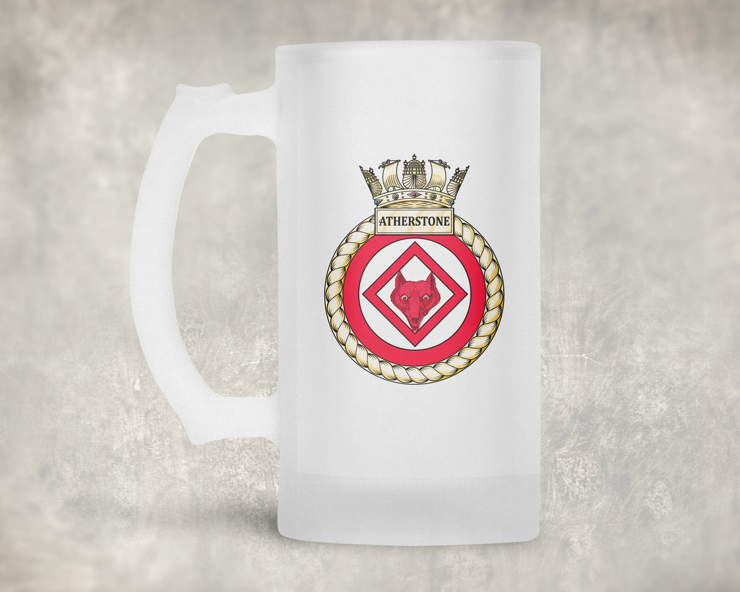 HMS Atherstone - Frosted Stein/Tankard/Beer Mug - Frosted Stein/Tankard/Beer Mug