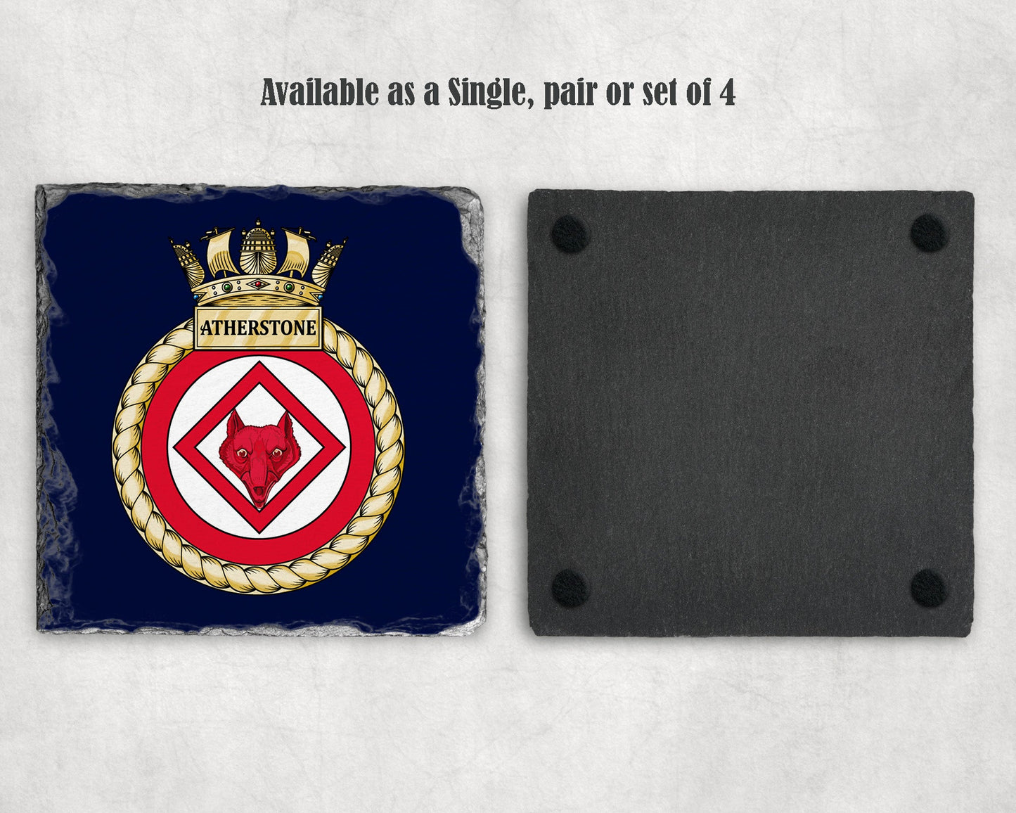 HMS Atherstone - Slate Coaster