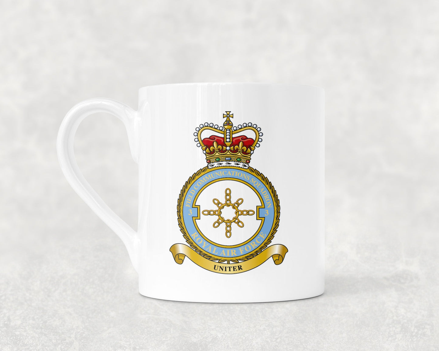 3 Field Communications Squadron RAF - Bone China Mug
